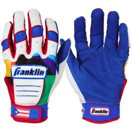 Franklin CFX Pro WBC Puerto Rico Adult Batting Gloves
