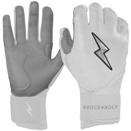 Bruce Bolt Long Cuff Chrome Series Adult Batting Gloves