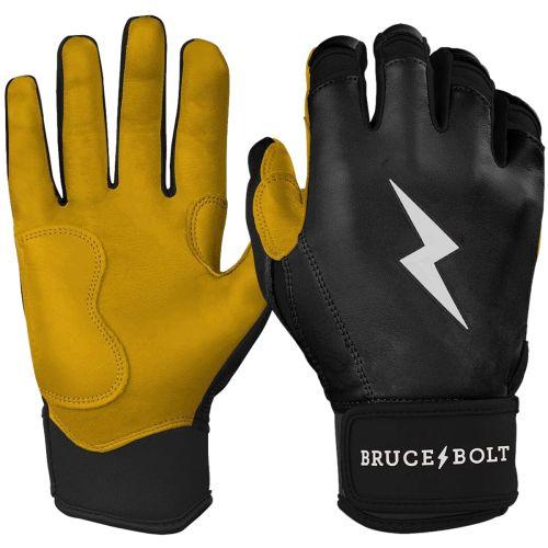 Bruce Bolt Short Cuff Premium Pro Youth Batting Gloves - Image 2